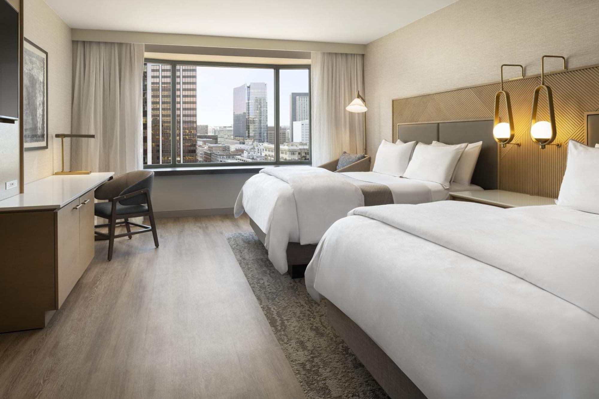 Deluxe Queen Room Two Queen Beds City View High Floor or Hearing Accessible